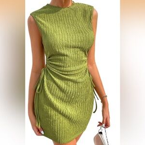 Green Ruched Dress